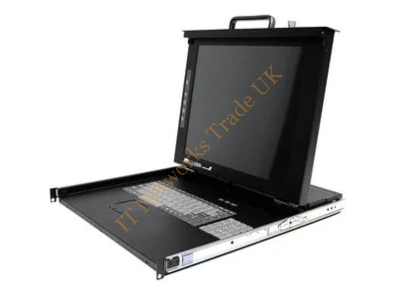 RACKCONS1708 StarTech 8-Port 1U 17" Folding Rackmount LCD Console Networking Accessory