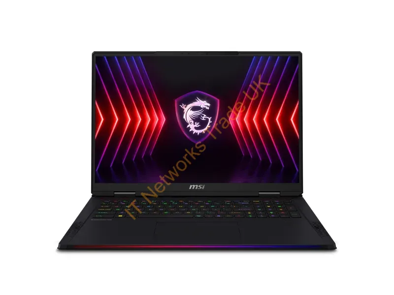 RAIDER18HX14258 - Msi Raider 18 Hx A14Vhg-258Us Intel Core I9 I9-14900Hx Laptop 18" Wquxga 128 Gb Ddr5-Sdram 2 Tb Ssd Nvidia Geforce Rtx 4080 Wi-Fi 7 (802.11Be) Windows 11 Pro Black
