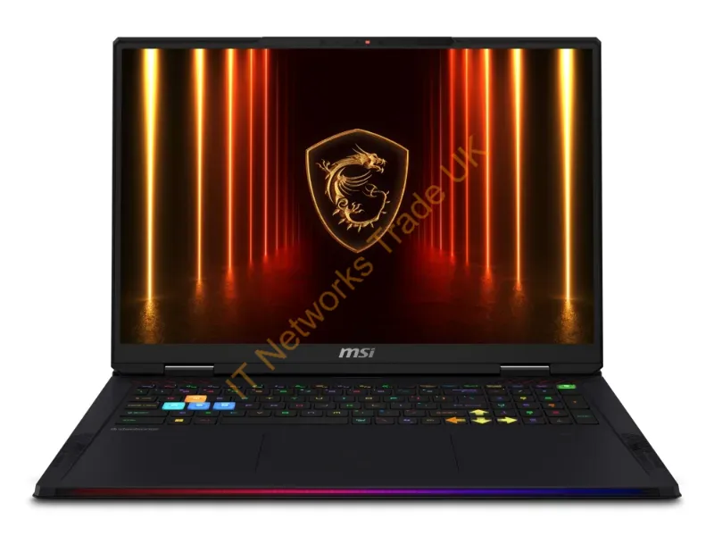 RAIDERA18HX082 - Msi Raider A18 Hx A9Wig-082Us Amd Ryzen 9 9955Hx3D Laptop 18" Uhd+ 32 Gb Ddr5-Sdram 2 Tb Ssd Nvidia Geforce Rtx 5080 Wi-Fi 7 (802.11Be) Windows 11 Pro Black
