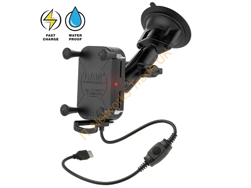 RAM-B-166-UN12W-1 - Ram Mounts Ram-B-166-Un12W-1 Holder Active Holder Mobile Phone/Smartphone Black