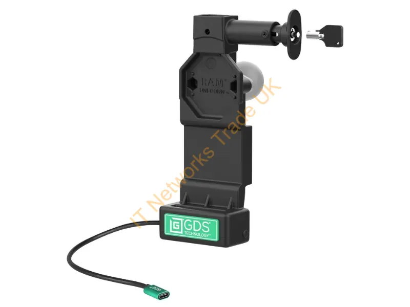 RAM-GDS-DOCKL-U4CPU - Ram Mounts Ram-Gds-Dockl-U4Cpu Mobile Device Dock Station Smartphone Black