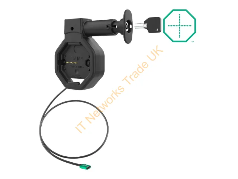 RAM-GDS-DOCKL-U5CPU - Ram Mounts Ram-Gds-Dockl-U5Cpu Mobile Device Dock Station Smartphone Black