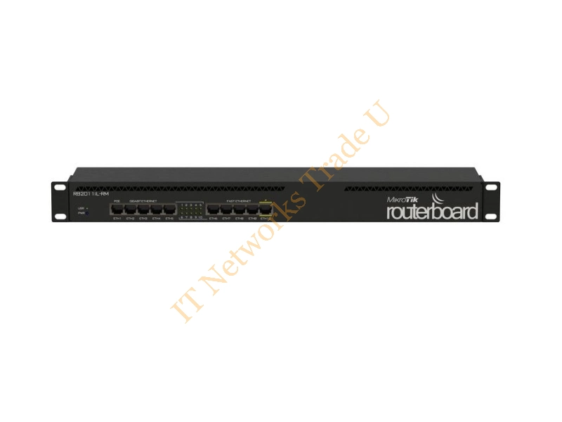 RB2011IL-RM - Mikrotik RB2011IL-RM Ethernet LAN Black wired router