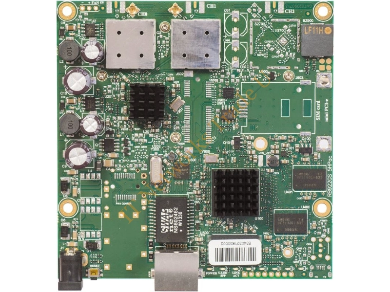 RB911G-5HPacD - Mikrotik RB911G-5HPacD Internal Power over Ethernet (PoE) Green WLAN access point Networking device