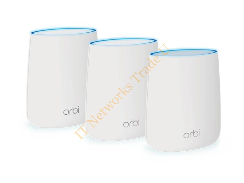 RBK23-100PES - Netgear Orbi RBK23 Tri-band (2.4 GHz / 5 GHz / 5 GHz) Gigabit Ethernet White network wireless router
