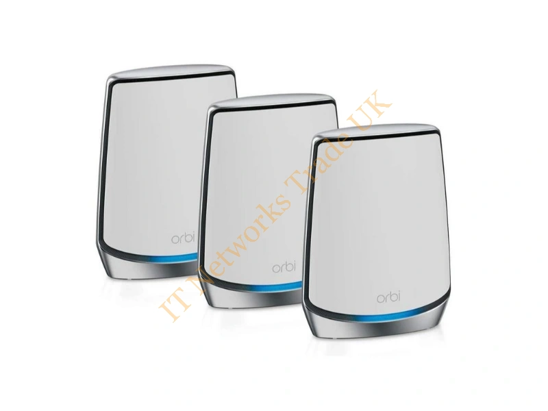 RBK853-100EUS - NETGEAR Orbi RBK853 AX6000 WiFi 6 Mesh System Tri-band [2.4 GHz / 5 GHz / 5 GHz] Wi-Fi 6 [802.11ax] Grey 4 Internal (NETGEAR ORBI RBK853 WLAN-SYSTEM,ROUTER + 2 EXTENDER GIGE)