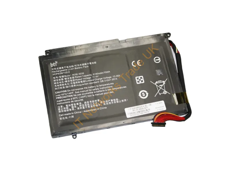 RC30-0220-BTI - Bti Rc30-0220- Industrial Rechargeable Battery Lithium-Ion (Li-Ion) 6160 Mah 11.4 V