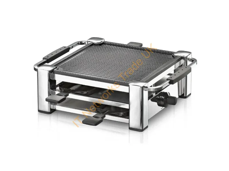RCC1000 - Rommelsbacher RCC 1000 raclette grill 4 person(s) 1000 W Black, Chrome