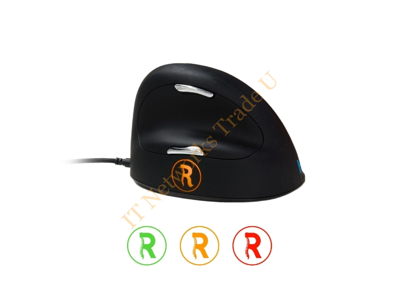 RGOBRHESMR - R-Go Tools Break HE Mouse, Ergonomic mouse, Anti-RSI software, Medium (165-195mm), Right Handed, Wired
