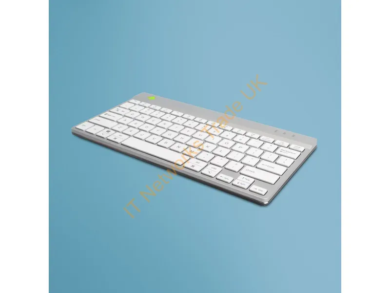 RGOCOUSWLWH - R-Go Tools Ergonomic Keyboard R-Go Compact Break, Compact Keyboard With Break Software, Qwerty (Us), Bluetooth, White