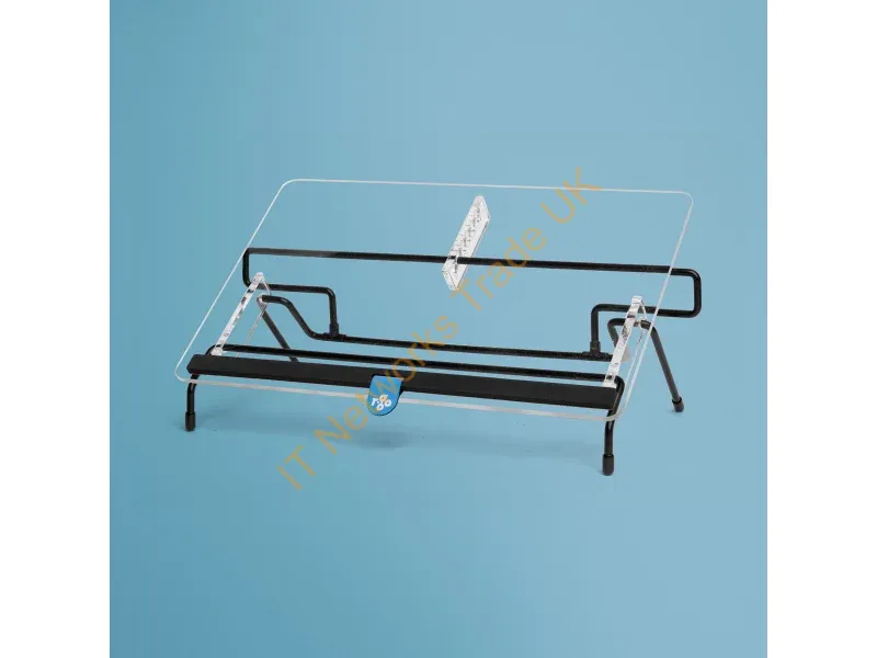 RGODOFRTR - R-Go Tools Document Holder R-Go Flex Read, Ergonomic, With Soft Foam Wrist Rest, Transparent Acrylic