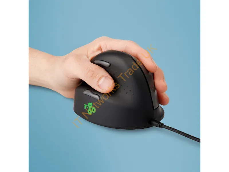 RGOHELE - R-Go Tools Ergonomic Mouse R-Go He Break With Break Software, Medium (Hand Size 165-185 Mm), Left-Handed, Wired, Black