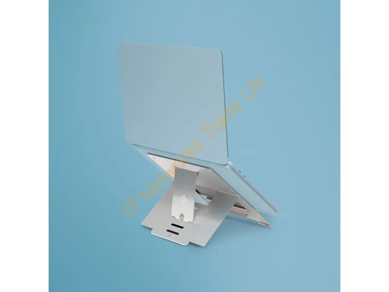 RGORISTSI - R-Go Tools Laptop Stand R-Go Riser Flexible, Adjustable Folding Laptop Riser, Ergonomic, Hylite Aluminum, Silver