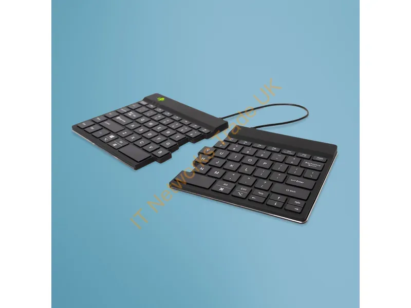 RGOSBUSWLBL - R-Go Tools Ergonomic Keyboard R-Go Split Break With Break Software, Ergonomic Split Keyboard, Qwerty (Us), Bluetooth, Black