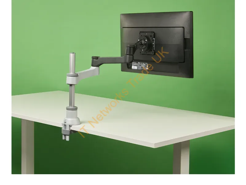 RGOVLZE4SI - R-Go Tools Monitor Arm R-Go Zepher Single, Fully Adjustable, 0-8 Kg Load Capacity, 100% Circular, Black