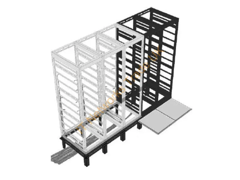 RIB-1-BGR-32 - Middle Atlantic Products Rib Series Riser Bases 1 Bay Freestanding Rack Black