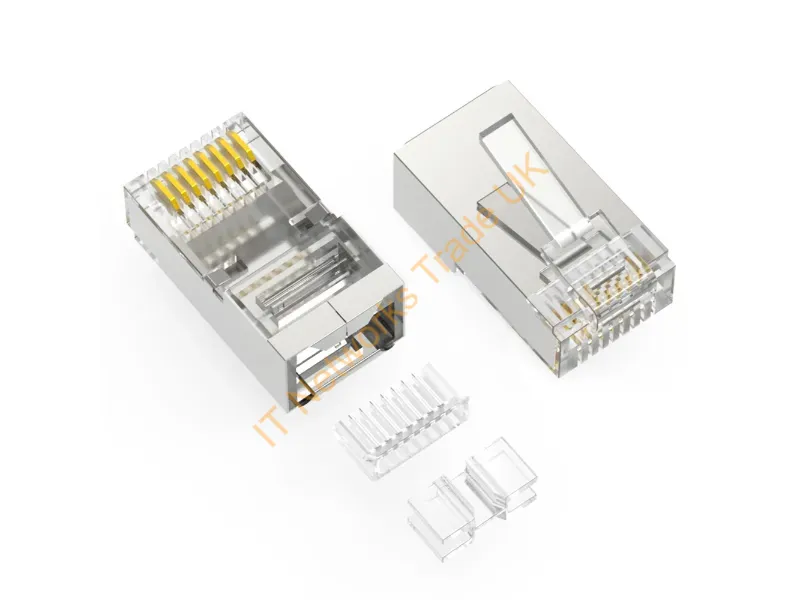 RJ45C6ASS3100-AX - Axiom Rj45C6Ass3100-Ax Wire Connector Rj-45 Silver