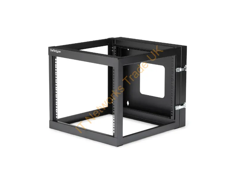 StarTech.com 8U 22in Depth Hinged Open Frame Wall Mount Server Rack Accessory