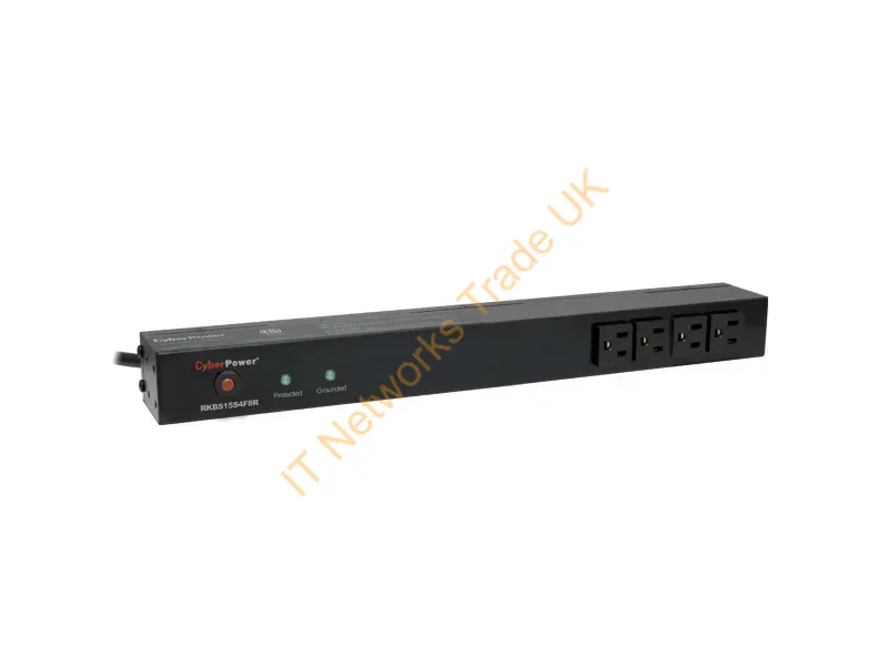 RKBS15S4F8R - Cyberpower Rkbs15S4F8R Surge Protector Black 12 Ac Outlet(S) 120 V 179.9" (4.57 M)