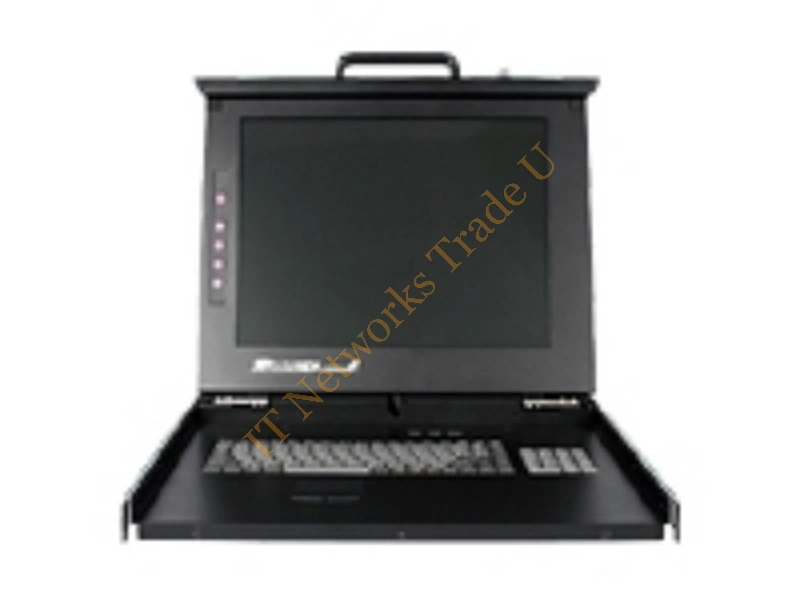 StarTech.com 1U DuraView 17" Folding LCD Rack Console with 8 Port Multi-Platform KVM Accessory