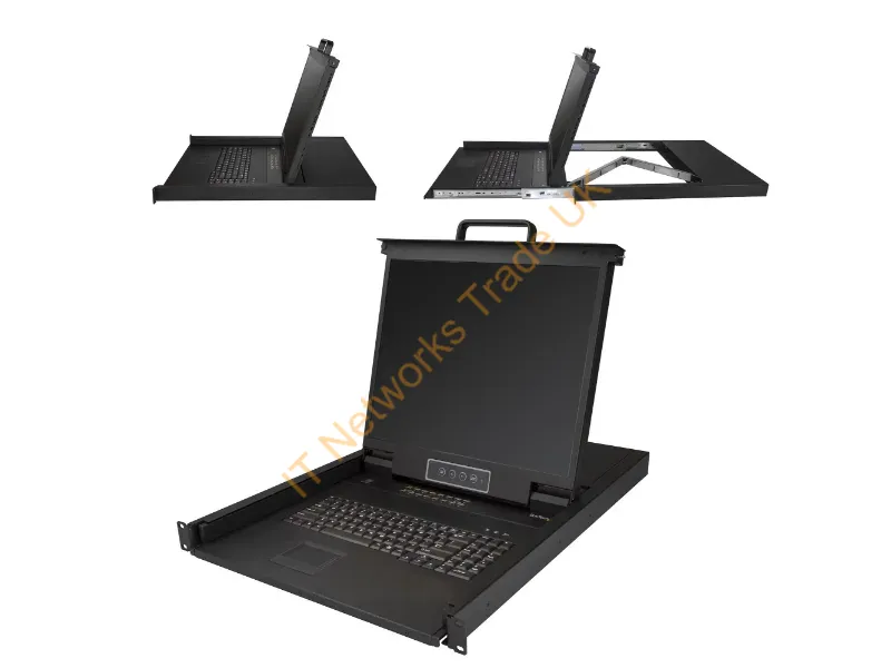 StarTech.com RKCONS1916K 19" 1280 x 1024pixels Black 1U rack console Accessory