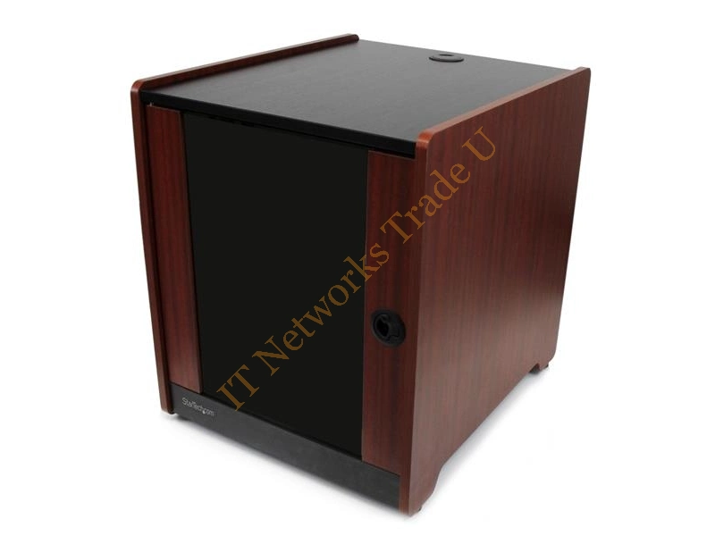 StarTech.com 12U Rack Enclosure Server Cabinet 20.6 in. Deep Wood Finish Flat Pack Accessory