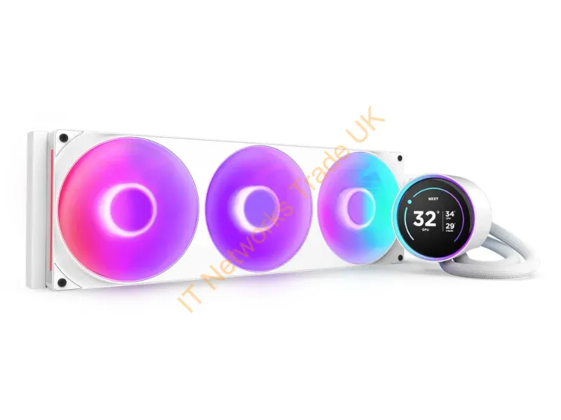 RL-KR42E-W2 - NZXT KRAKEN ELITE 420 RGB CPU COOLER WHT