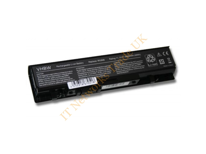 RM804 Dell 56Whr 11.1V 6-Cell Li-Ion Battery for Studio 1537, 1555, 1557, 1558 Laptop Battery