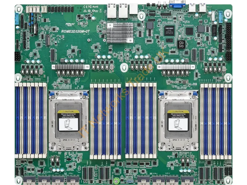 ROME2D32GM-2T - Asrock Rome2D32Gm-2T Motherboard Amd Soc Socket Sp3