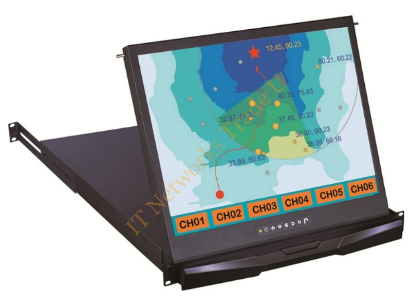 Austin Hughes Electronics Ltd RP-117 + e-resisitive USB Touch Screen 17" 1280 x 1024pixels Black 1U rack console Accessory