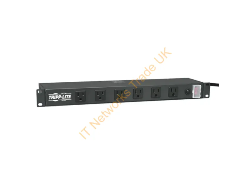 RS1215-RA - Tripp Lite Rs1215-Ra Surge Protector Black 12 Ac Outlet(S) 120 V 180" (4.57 M)