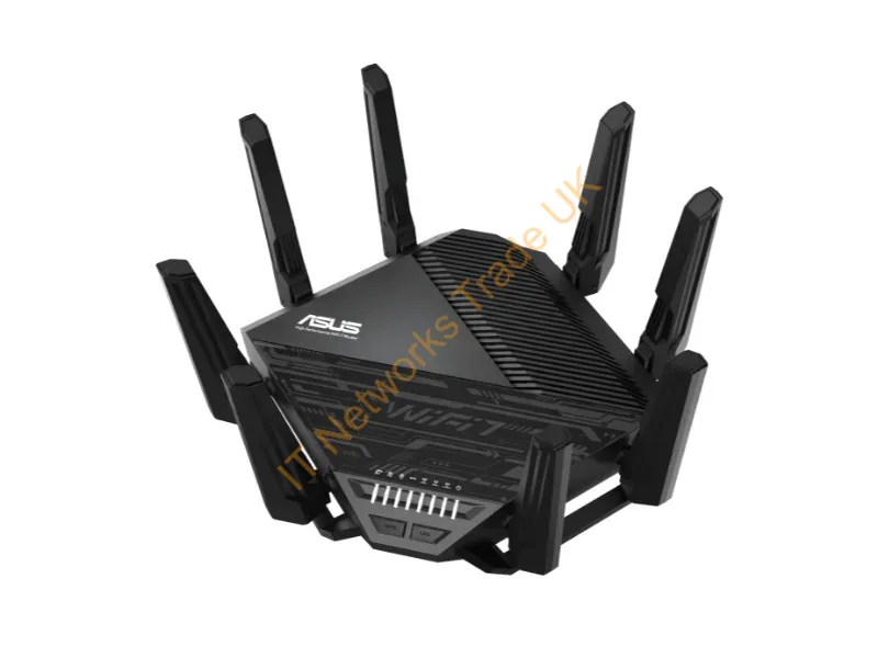 RT-BE96U - Asus Be19000 Wireless Router 10 Gigabit Ethernet Tri-Band (2.4 Ghz / 5 Ghz / 6 Ghz) Black