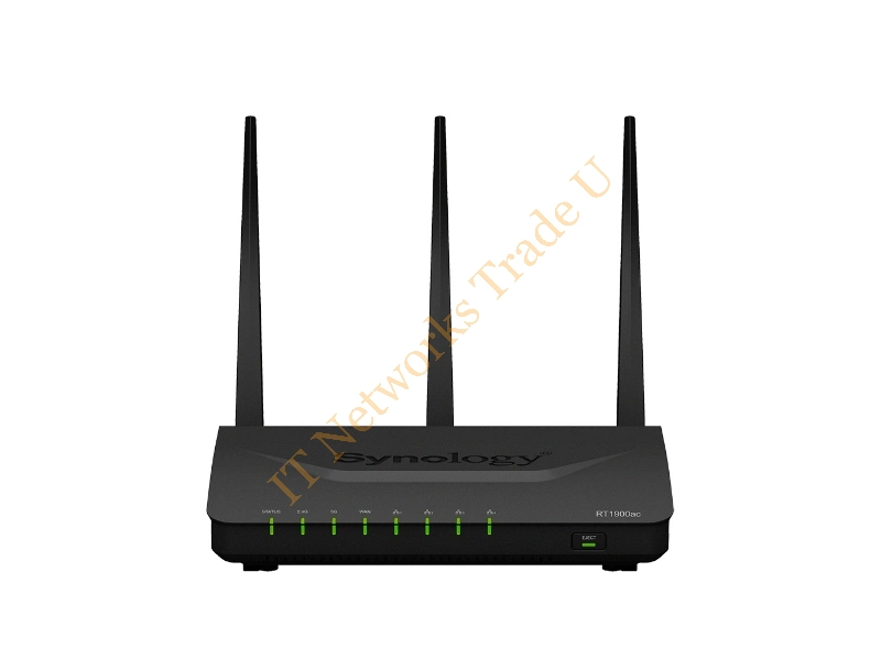 RT1900AC - Synology RT1900AC Dual-band (2.4 GHz / 5 GHz) Black network wireless router