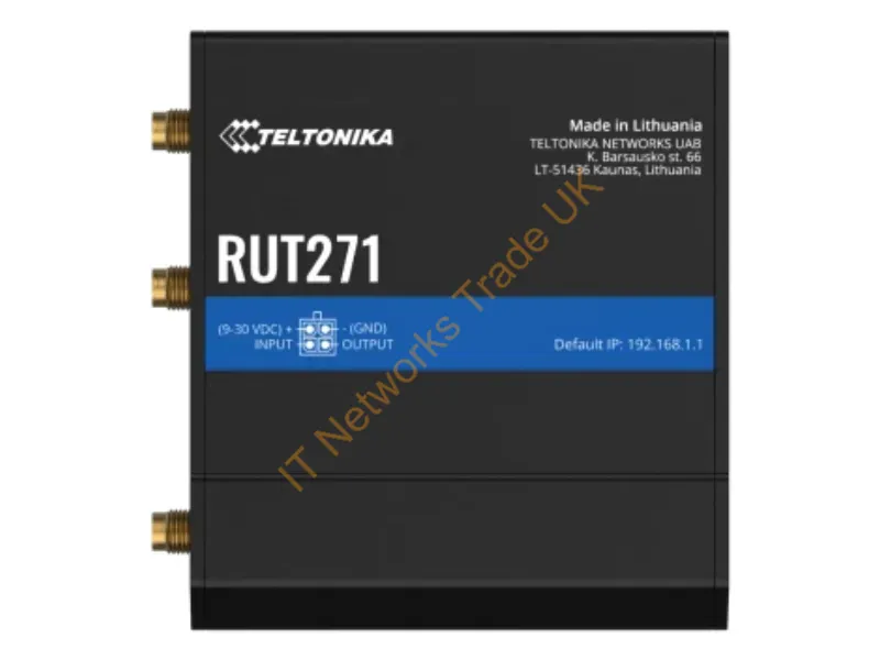 RUT271000000 - Teltonika Networks The Rut271 Is A Redcap (Reduced Capacity) 5G Router, Bridging The Gap Between 4G And Full-Capacity 5G. Supports Up To 50 Wireless Users, Wan Failover,
