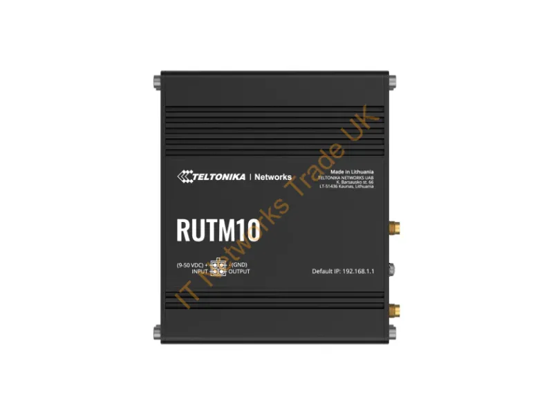 RUTM10000000 - Teltonika RUTM10 Industrial Wired Router with four Gigabit-RJ45-Ports