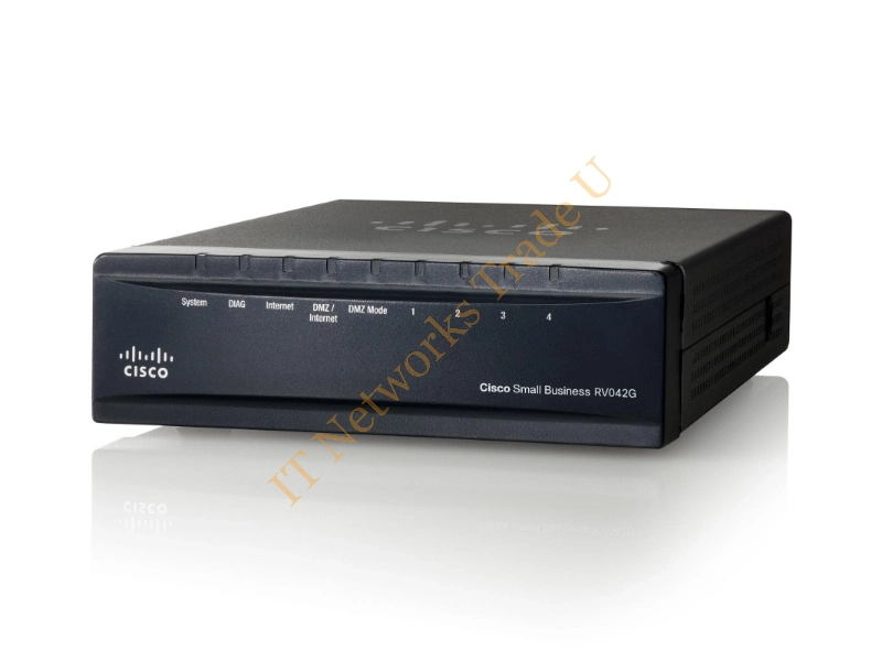RV042G-K9-EU - Cisco RV042G Dual WAN VPN Router 4 GbE Ports