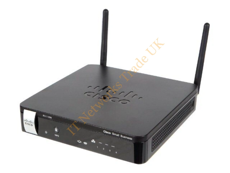 RV110W-A-NA-K9 Cisco RV110W 100Mbps 5-Ports 10/100 Wireless N Router VPN Network Security/Firewall Appliance Wireless Router