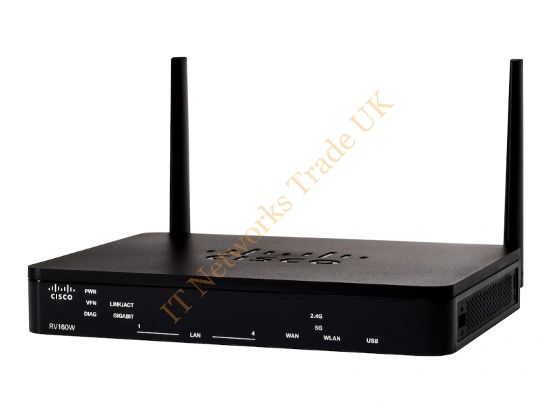 RV160W-E-K9-G5 - Cisco Cisco Small Business RV160W Wireless router 4-port switch 1GbE Wi-Fi 5 Dual Band remanufactured