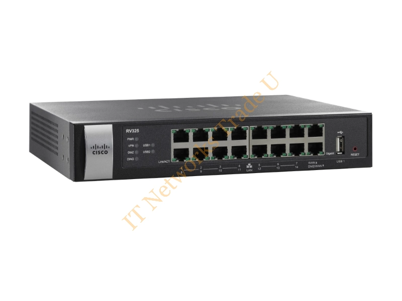 RV325-K9-G5 - Cisco RV325 Dual WAN VPN Router 14 GbE Ports