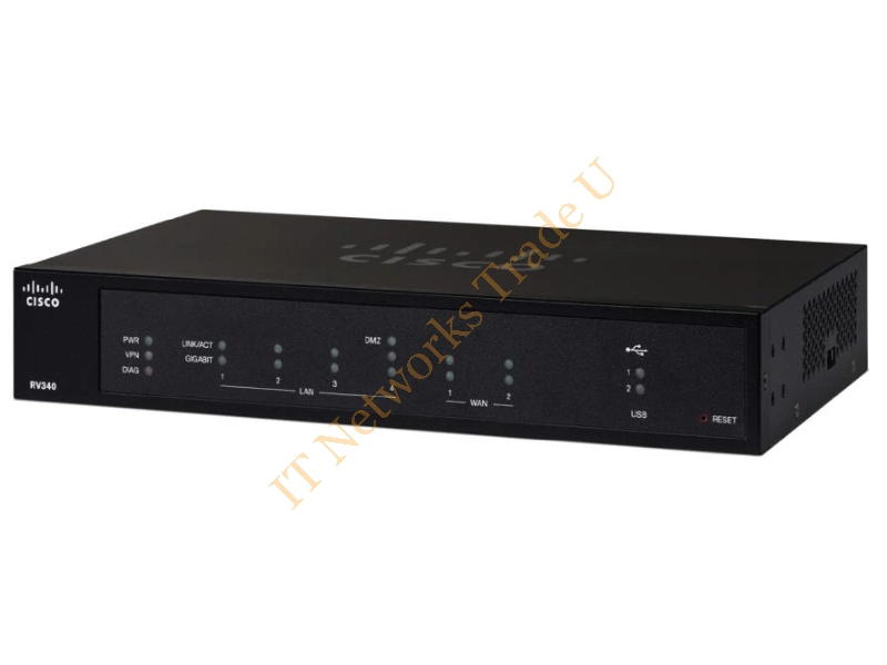 RV340-K9-G5 - Cisco RV340 Ethernet LAN Black wired router