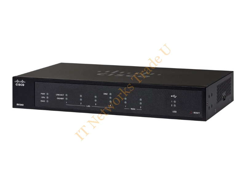 RV340-K9 Cisco RV340 6-Port Dual WAN Gigabit VPN Router VPN Encrypt Module