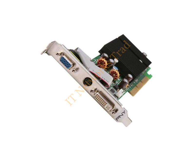 RVCG62256AXB PNY GeForce 6200 256MB 64-Bit DDR2 DVI/ VGA AGP Video Graphics Card