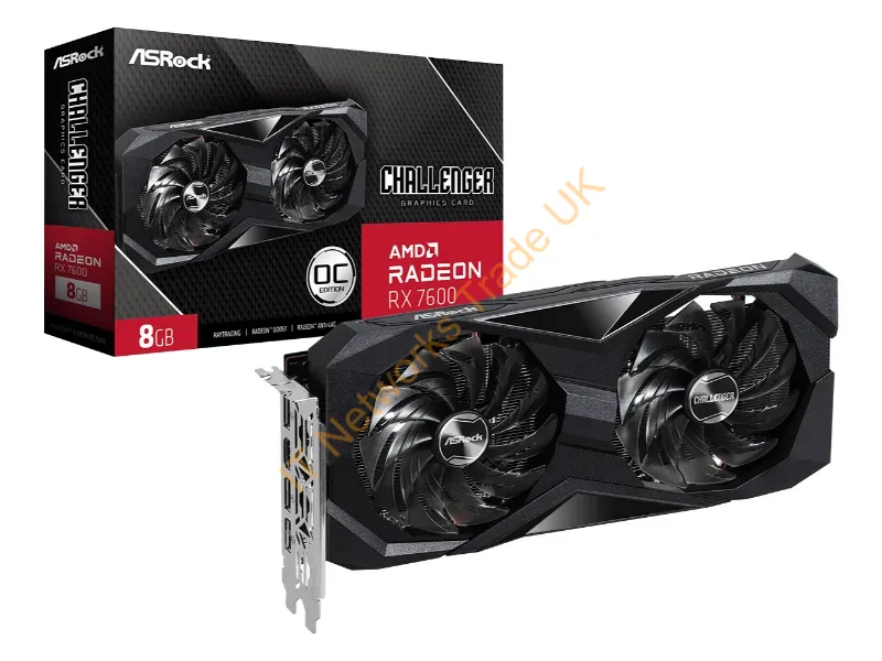 RX7600CL8GO - Asrock Challenger Rx 7600 Cl 8Go Amd Radeon Rx 7600 8 Gb Gddr6