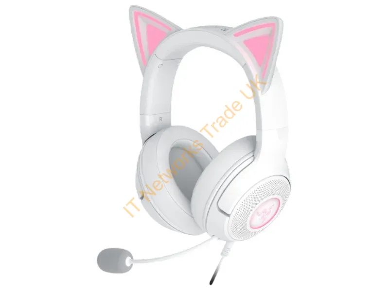 RZ04-04730600-R3M1 - Razer Kraken Kitty V2 Headset Wired Head-band Gaming USB Type-A White