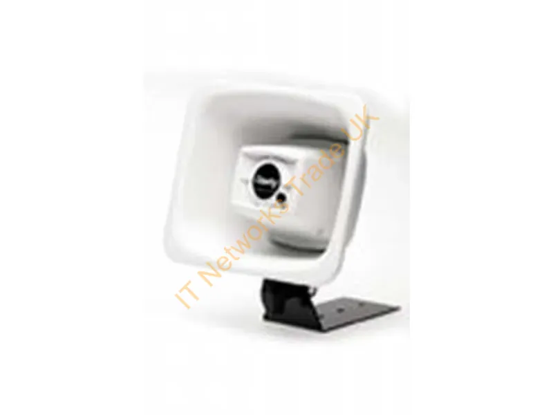 S-604-W - Valcom Transformer Horn 1-Way White Wired 4 W