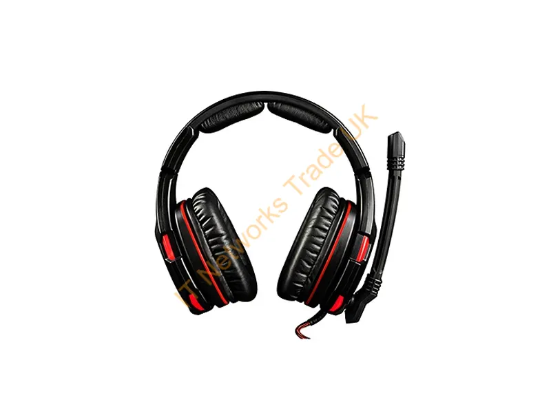 S-MC-832-GHOST - Modecom VOLCANO GHOST Headset Wired Head-band Gaming Black, Red