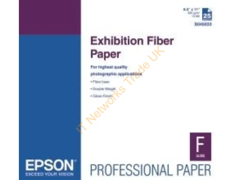 S045037 - Epson Exhibition Fiber Paper 13" X 19" Large Format Media