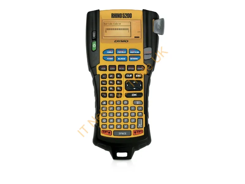 S0841480 - DYMO RHINO 5200 Industrial Label Maker | ABC Keyboard | Labelling Machine for WarehousesLabs and other Industrial Settings