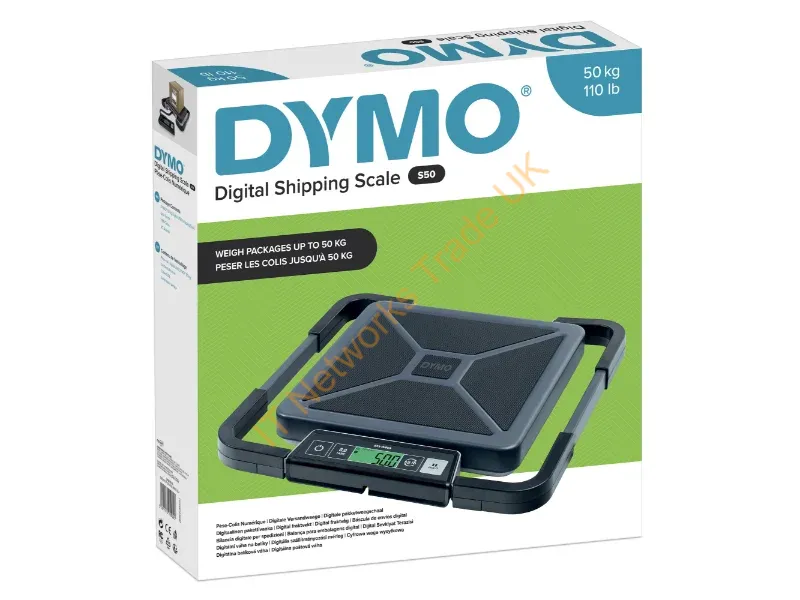 S0929020 - DYMO S50 Digital Shipping Scale | 50 kg Capacity | USB/Power or AAA battery