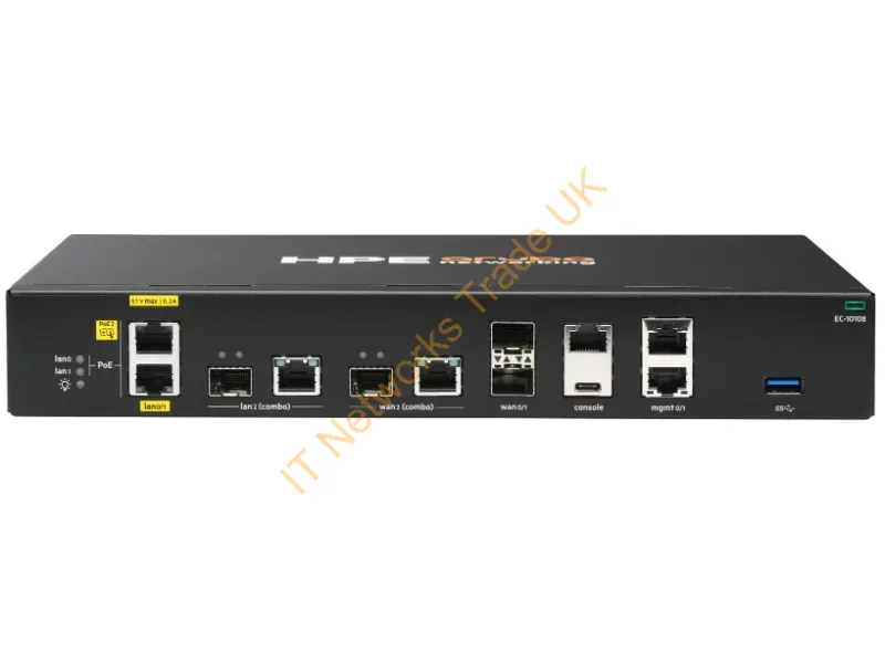 S0E23A - Hpe Aruba Networking Edgeconnect 10108 1G 2X Sfp 2X Combo 1G 2X Rj45 Poe+ Sd-Wan Gateway